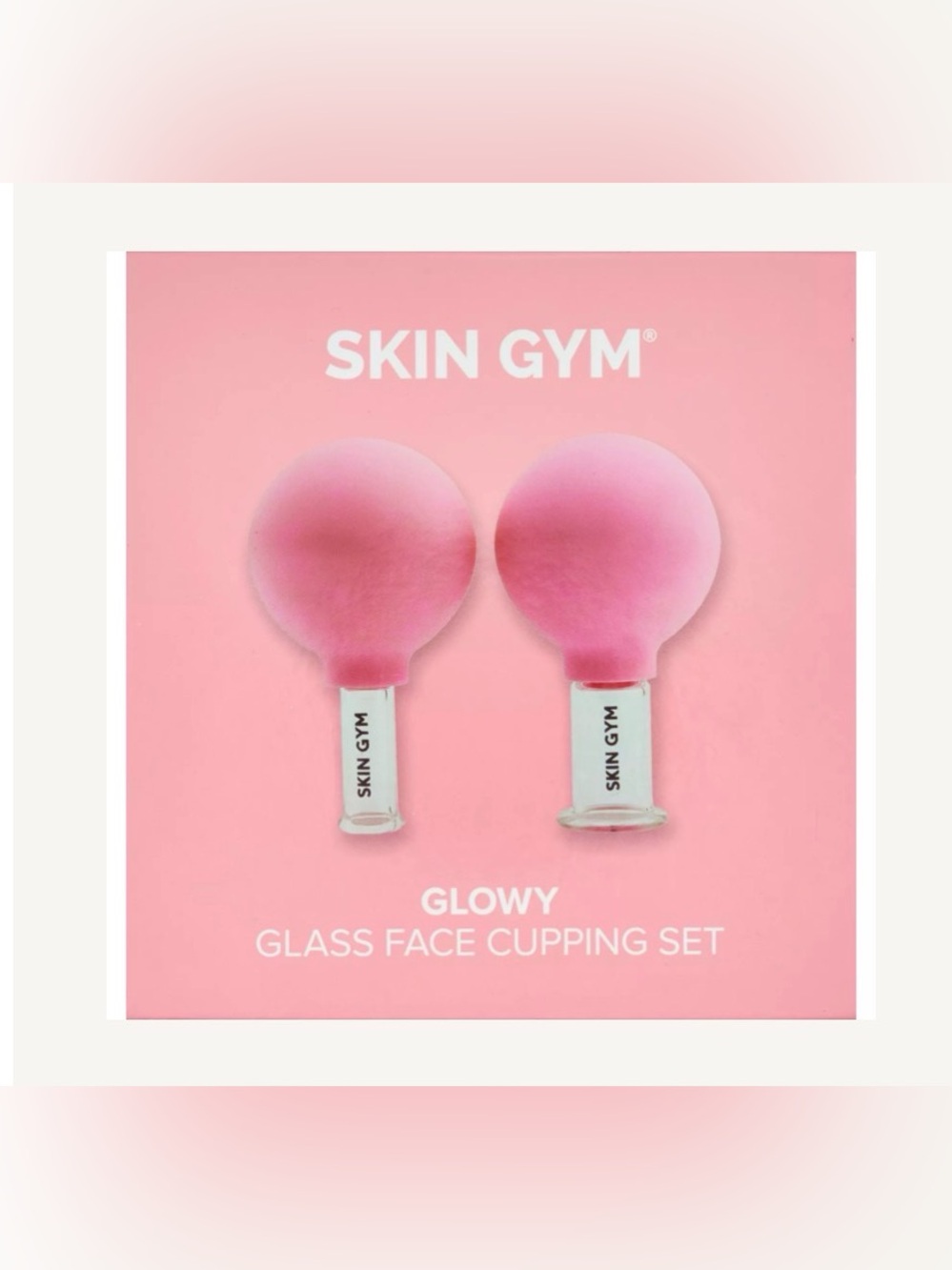 Skin Gym Glowy Glass Face Cupping Set - Pink